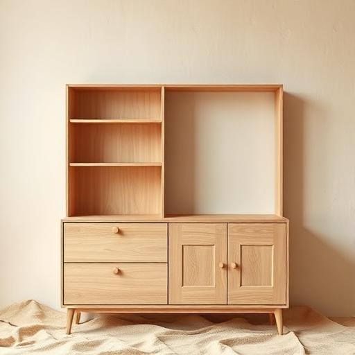 Estante e cômoda de MDF